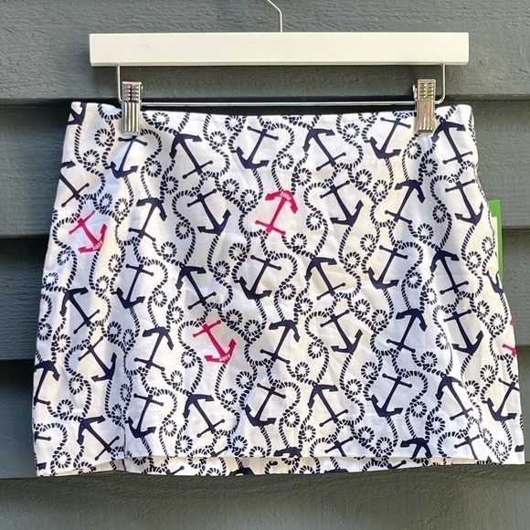 Lilly Pulitzer Tate Skirt Ahoy There Multi  Pattern Size 2 New - Picture 1 of 8
